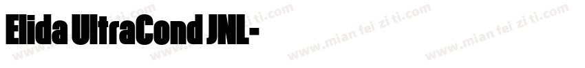 Elida UltraCond JNL字体转换